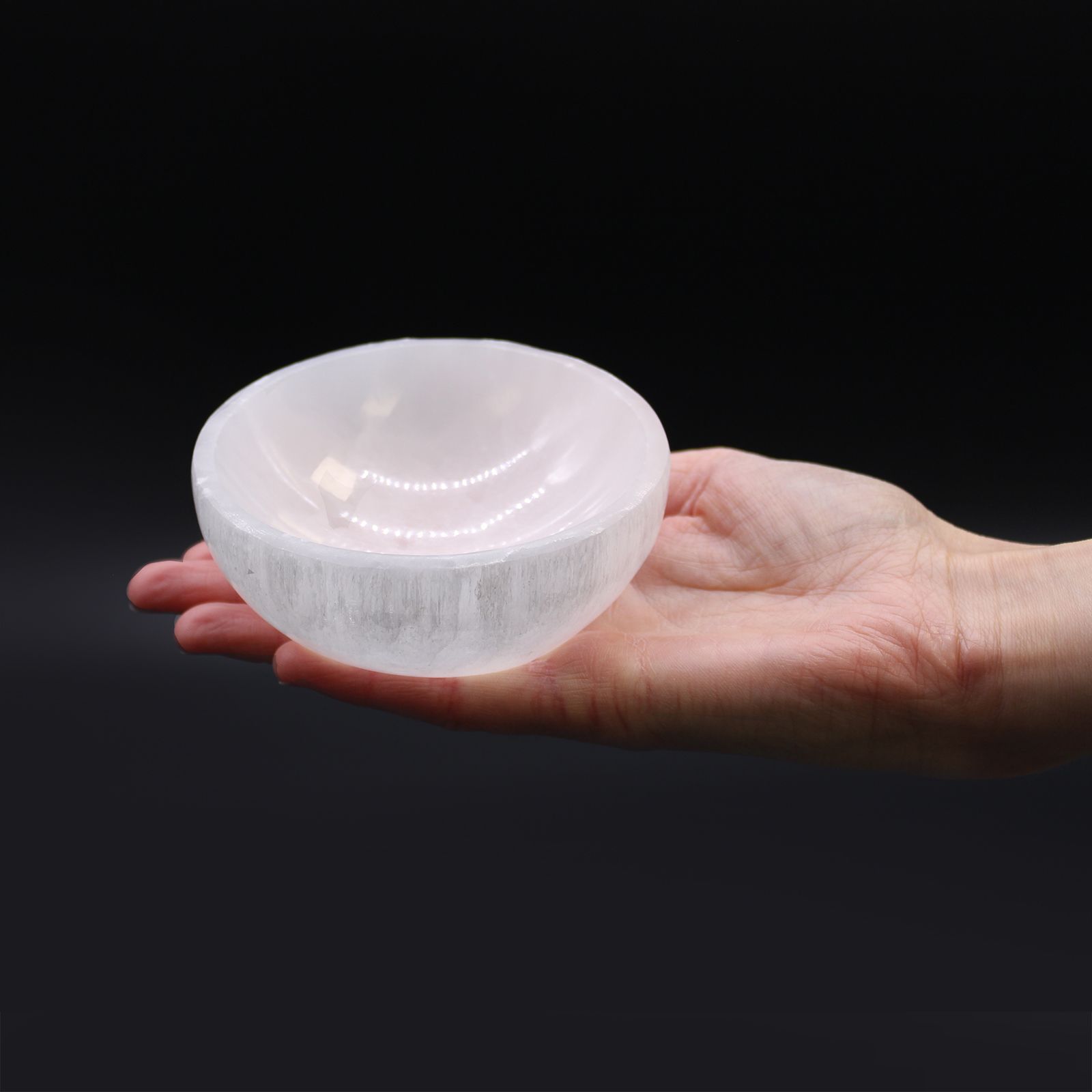 Selenite Round Charging Bowl - 10cm - Image 2
