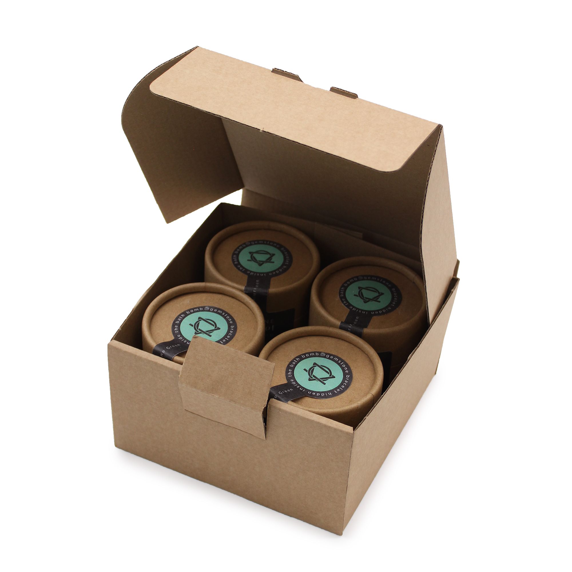 White Jasper Gemstone Bracelet Bath Bomb - Image 4