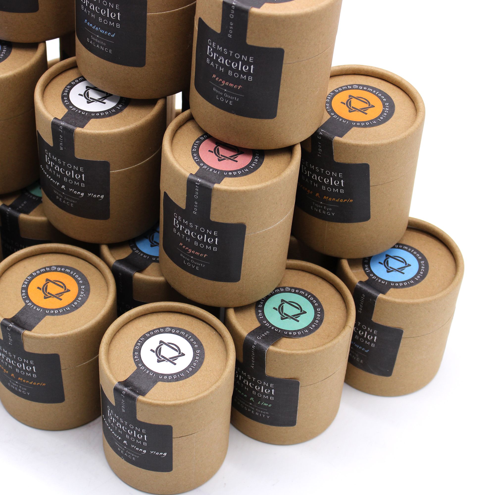 Rose Quartz Gemstone Bracelet Bath Bomb - Image 7