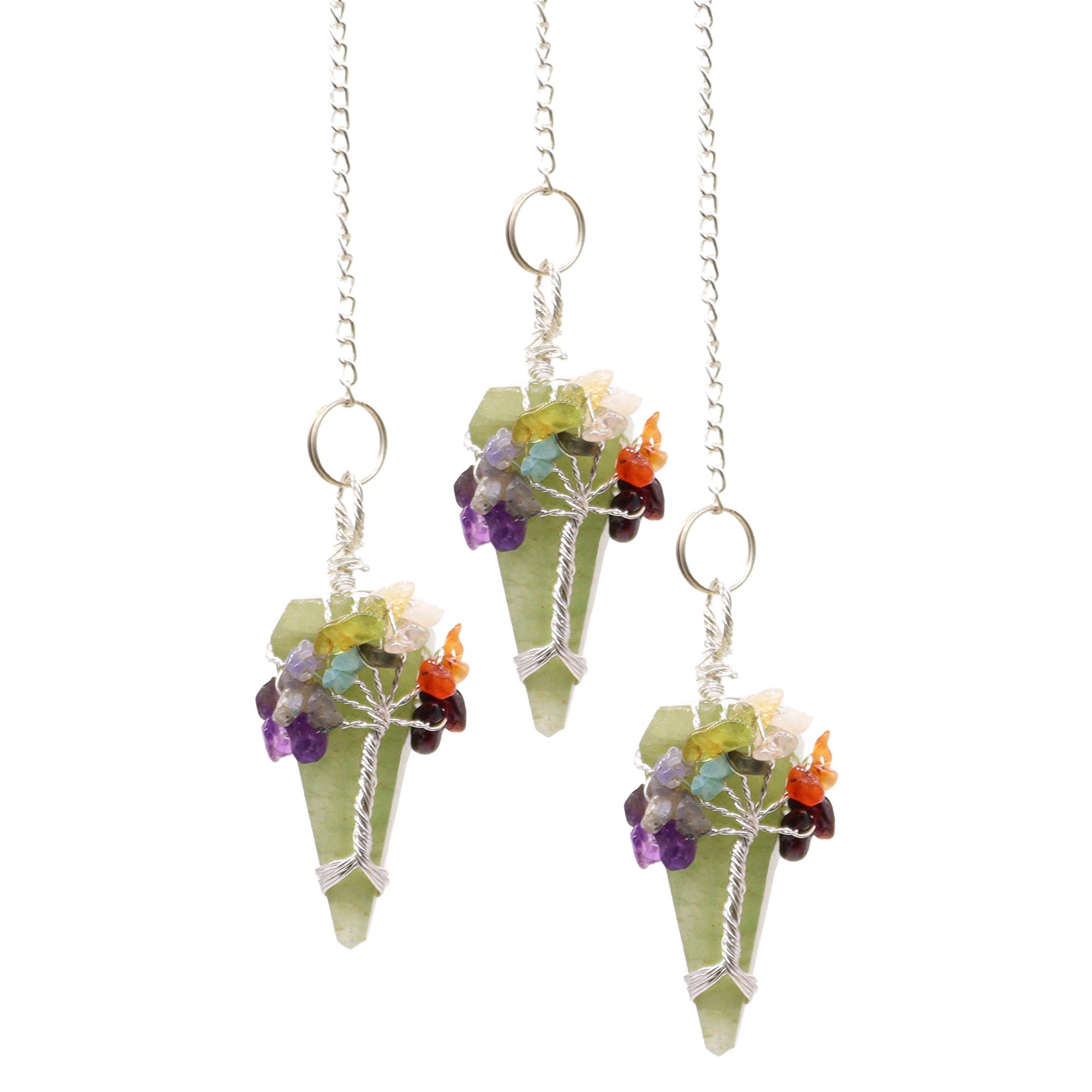 Seven Chakra Magic Pendulum – Green Aventurine