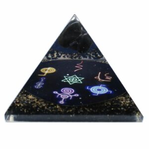 Midnight Reiki Orgonite Pyramid - 90mm