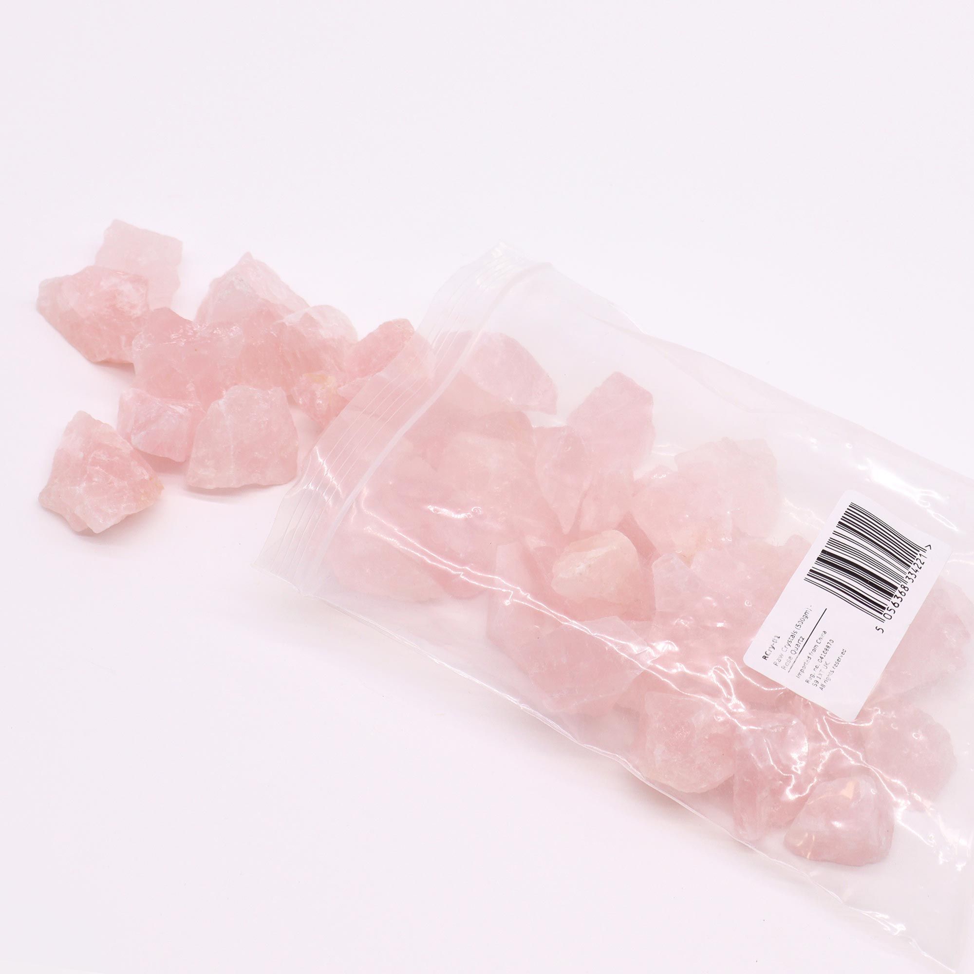 Raw Crystals (500gm) - Rose Quartz - Image 2