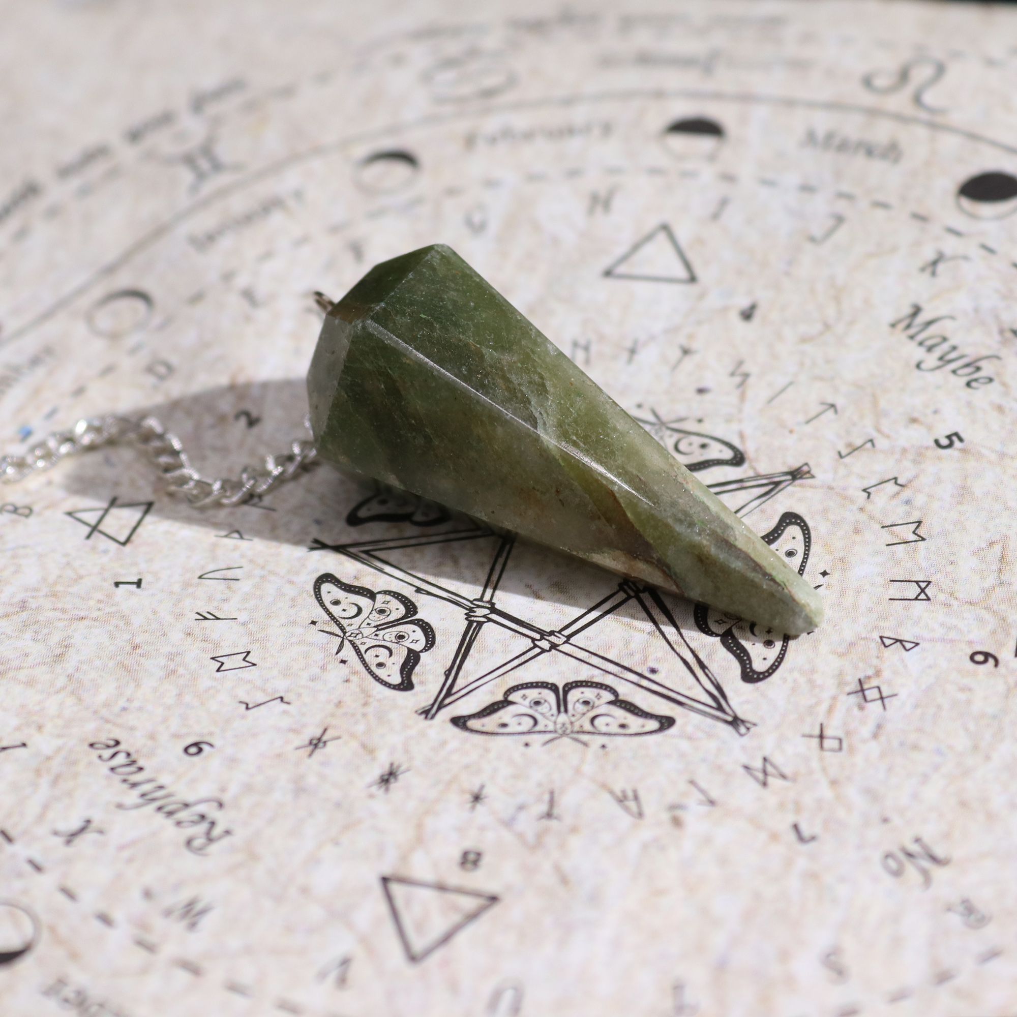 Ancient Witch Spell Incense - Prosperity - Aventurine Pendulum - Image 9