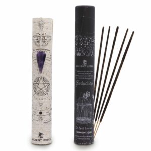 Ancient Witch Spell Incense - Seduction - Amethyst Pendulum