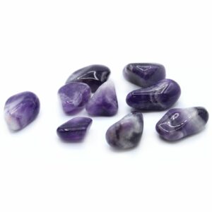 Large Tumble Stones - Amethyst Banded